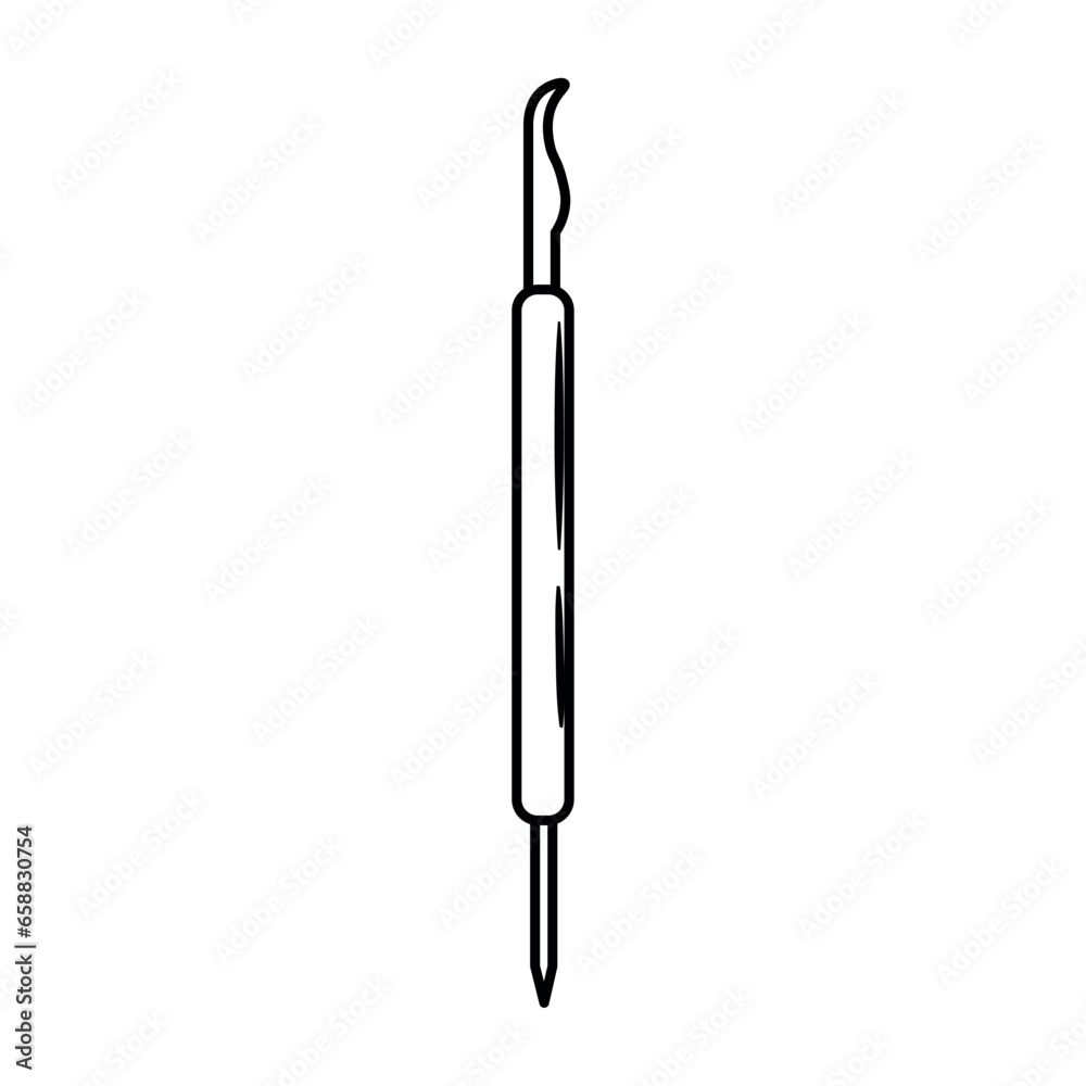 Cake decorating tool on white background