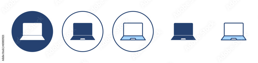 Laptop icon vector. computer sign and symbol Laptop icon vector. computer sign and symbol