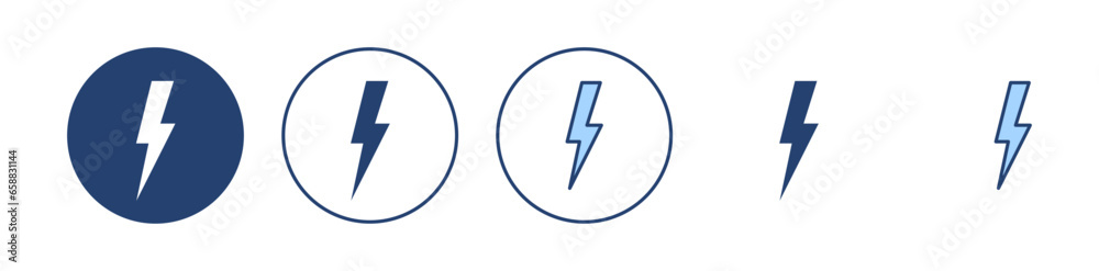 Lightning icon vector. electric sign and symbol. power icon. energy sign Lightning icon vector. electric sign and symbol. power icon. energy sign