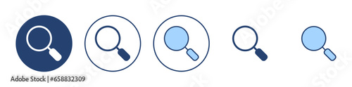 Search icon vector. search magnifying glass sign and symbol
