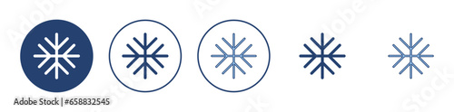 Snow icon vector. snowflake sign and symbol