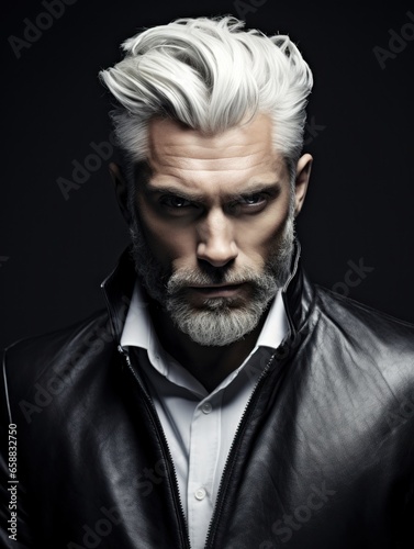 a man with white hair and beard