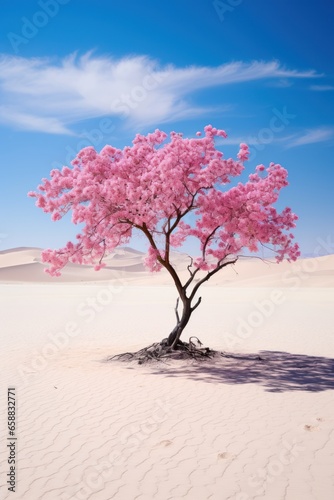 a tree in the desert