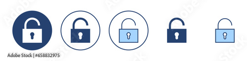 Unlock icon vector. Unlock sign and symbol. unlocked padlock icon
