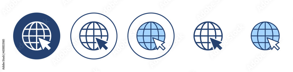 Web icon vector. go to web sign and symbol. web click icon. Global search icon Web icon vector. go to web sign and symbol. web click icon. Global search icon
