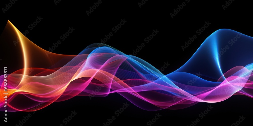 a colorful waves of light a colorful waves of light