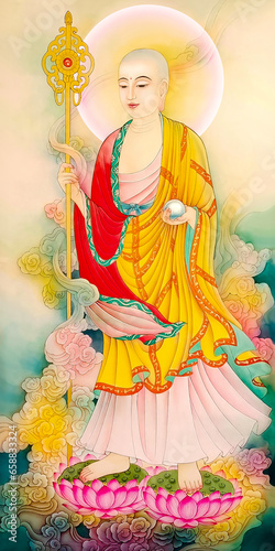 Bodhisattva King Ksitigarbha of the Great Vow (Earth Store Bodhisattva)