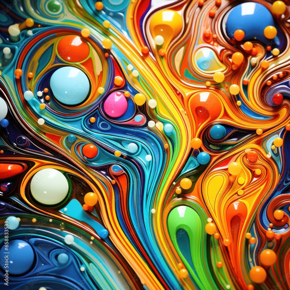 a colorful swirls of paint a colorful swirls of paint