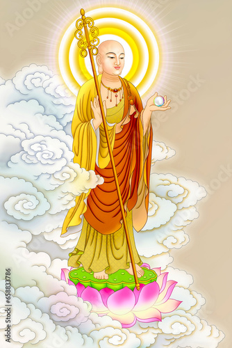 Bodhisattva King Ksitigarbha of the Great Vow (Earth Store Bodhisattva)