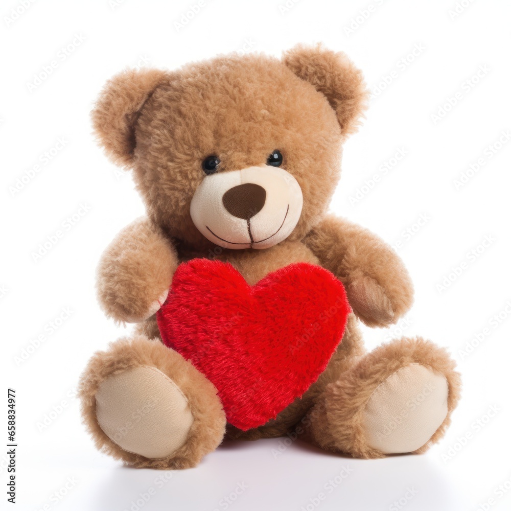 a teddy bear holding a heart