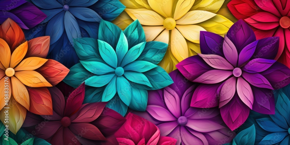 a group of colorful flowers a group of colorful flowers
