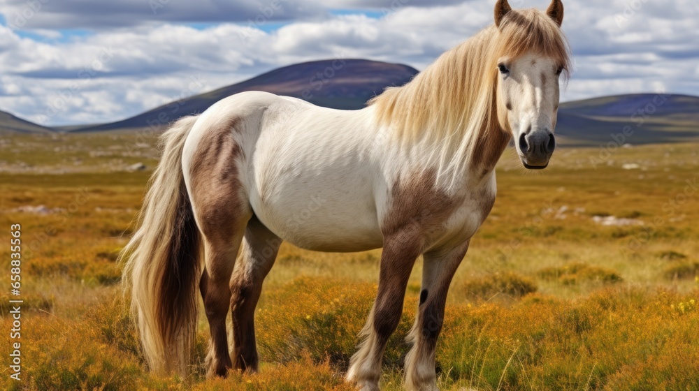 Obraz premium a horse standing in a field