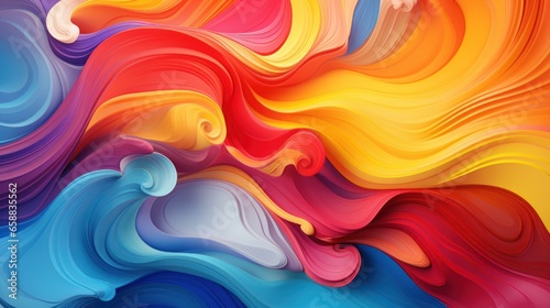 a colorful swirls of paint