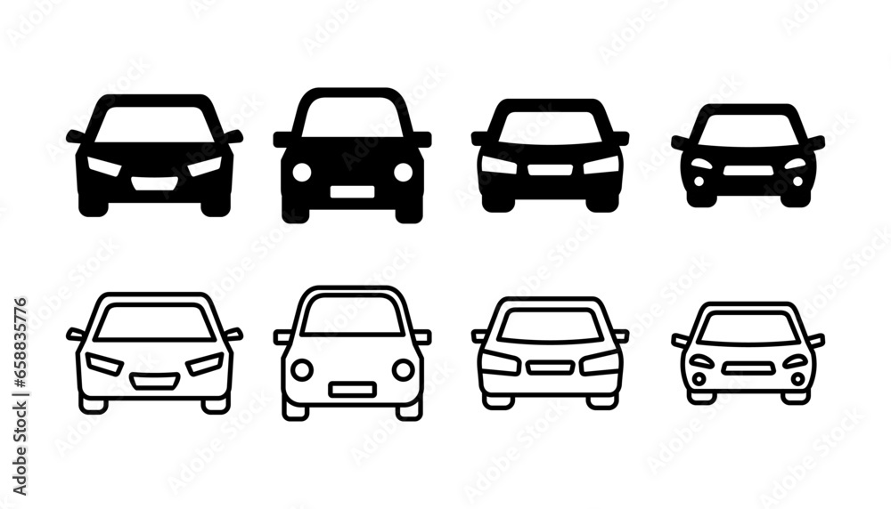 Fototapeta premium Car icon vector. Car sign. sedan