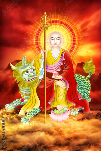 Bodhisattva King Ksitigarbha of the Great Vow (Earth Store Bodhisattva)