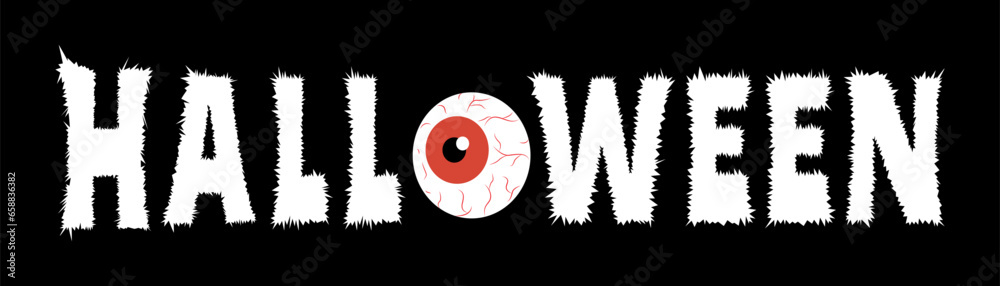 Word HALLOWEEN on black background Word HALLOWEEN on black background