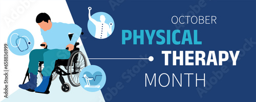 Long banner for Physical Therapy Month