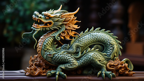 Green Wooden Dragon - Symbolizing the Chinese New Year 2024 © NE97