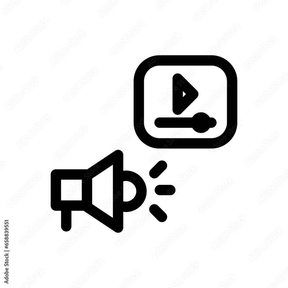 Fototapeta premium digital marketing line icon