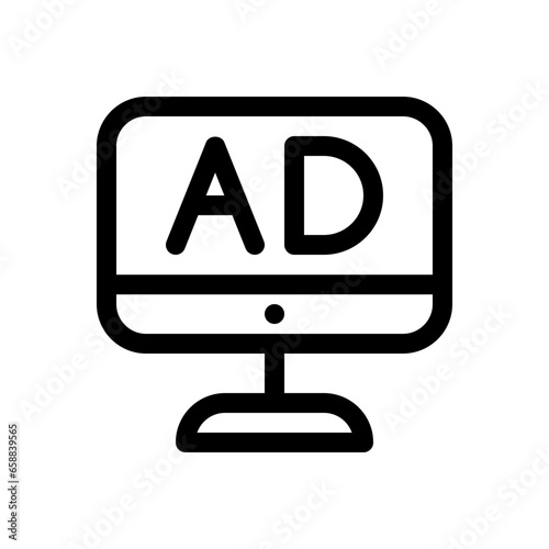 advertising line icon