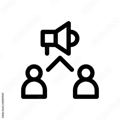 Broadcast line icon