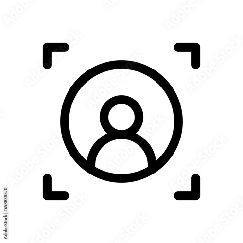 targeted marketing line icon