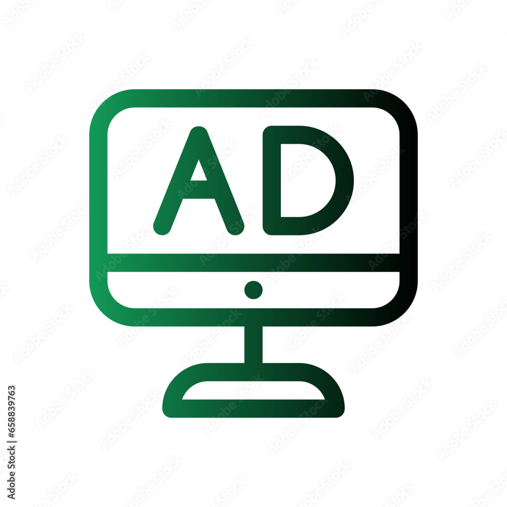 advertising gradient icon advertising gradient icon