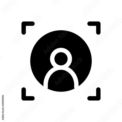 targeted marketing glyph icon