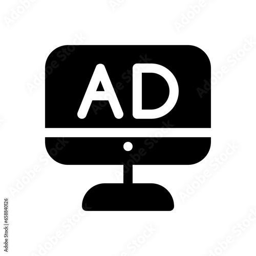 advertising glyph icon