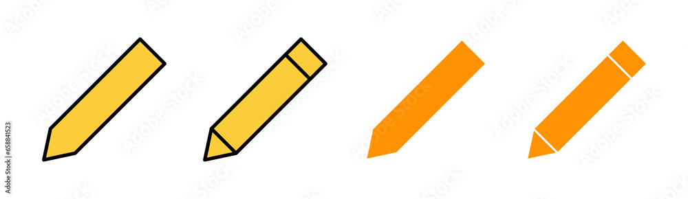 Pencil icon set for web and mobile app. pen sign and symbol. edit icon vector Pencil icon set for web and mobile app. pen sign and symbol. edit icon vector