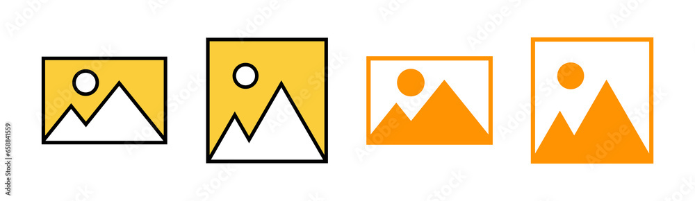 Picture icon set for web and mobile app. photo gallery sign and symbol. image icon Picture icon set for web and mobile app. photo gallery sign and symbol. image icon