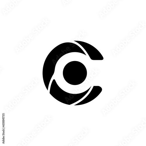 letter c logo design, c, illustration logo design, eyes logo design, eyes, eye concept, eye art