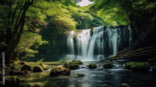 waterfall in the forest © faiz