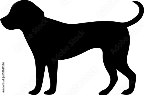 silhouette of a dog