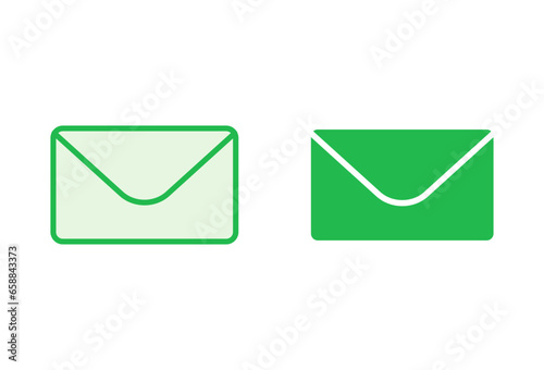 Mail icon set. email icon vector. E-mail icon. Envelope illustration