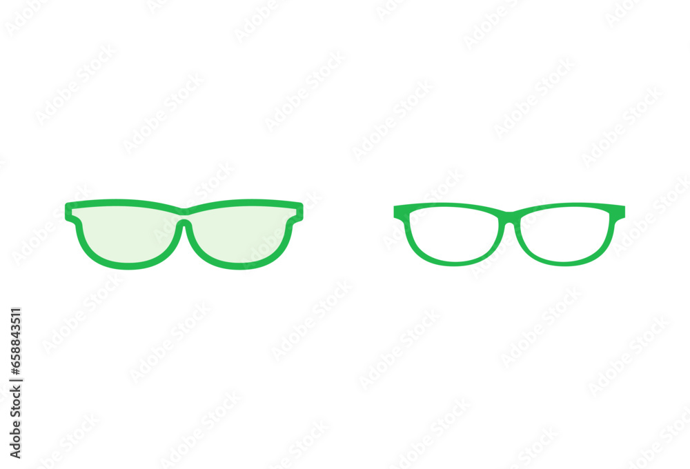 Fototapeta premium Glasses icon set. Glasses vector icon