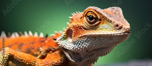 Zoom in on reptile With copyspace for text
