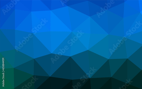 Light BLUE vector low poly cover. Colorful illustration in Origami style with gradient. The best triangular design for your business.