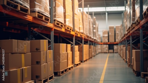 stock product inventory on shelf at distribution warehouse. logistic business ship and deliver, professional, stock, manage, movement, logistic, storage, delivering, shipping, supply, storehouse