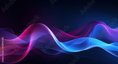 Technology digital Waves background banner background concept, motion waving particle texture