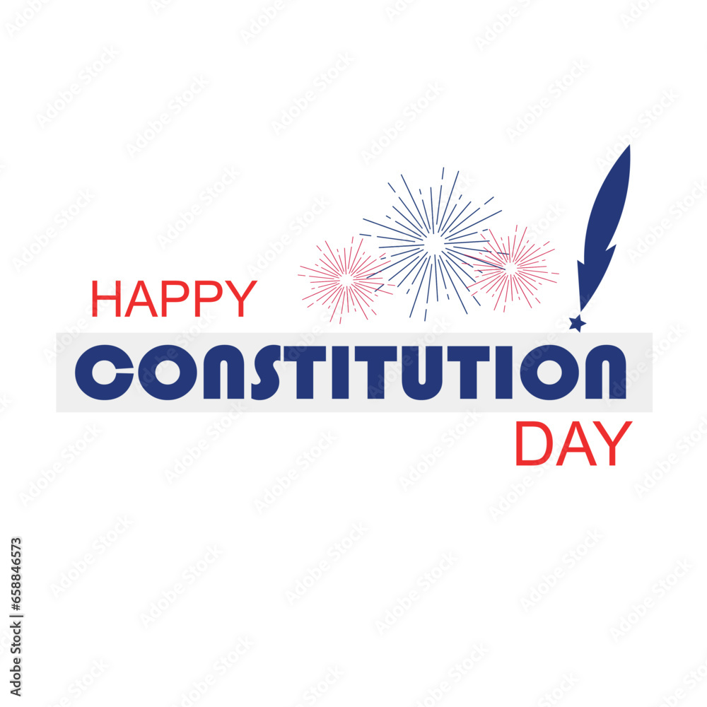Fototapeta premium Greeting card for USA Constitution Day