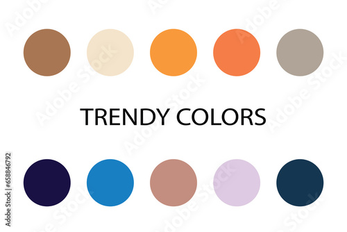 Set of color samples for gr...