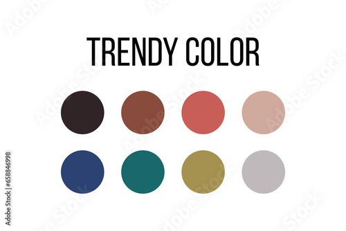 Set of color samples for gr...