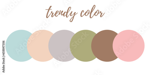 Set of color samples for gr...