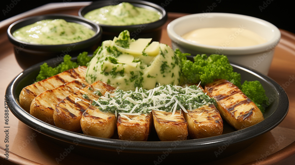 A platter of pea and spinach gnoocchi with tender potato UHD wallpaper Stock Photographic Image A platter of pea and spinach gnoocchi with tender potato UHD wallpaper Stock Photographic Image