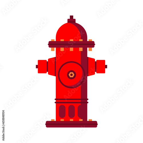Fire hydrant on white background