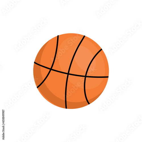 Ball for playing basketball on white background © Pixel-Shot