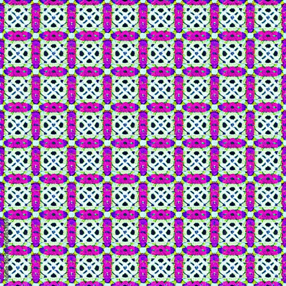 Beautiful violet flower pattern for destruction fabric, AI genertated