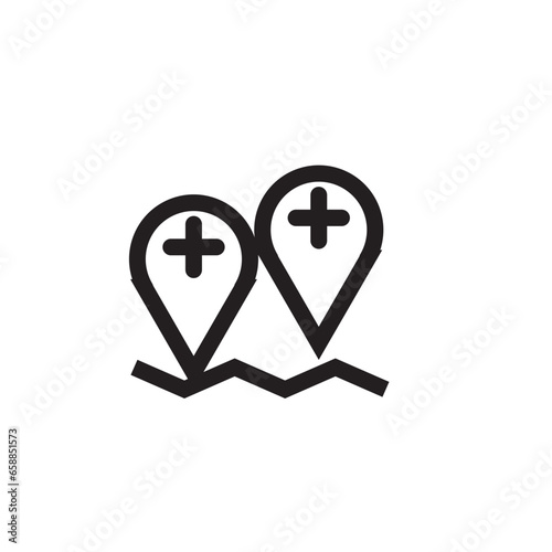 map pointer with icon