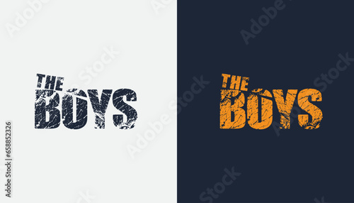 Typography T-shirt design - The Boys